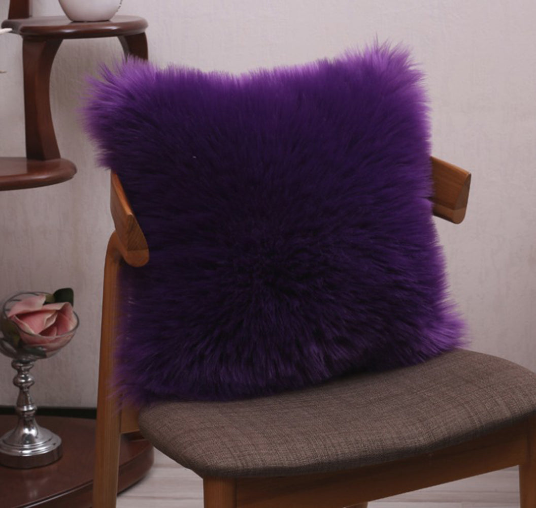 Opulent Faux Mongolian Fur Pillow (With or Without Insert)