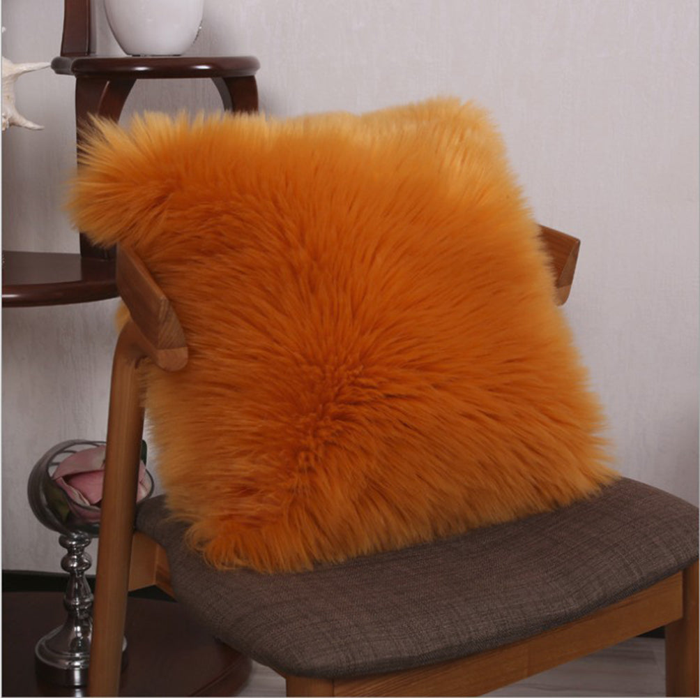 Opulent Faux Mongolian Fur Pillow (With or Without Insert)