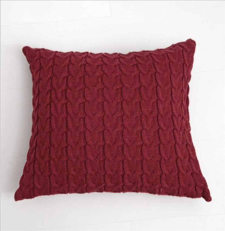 Artisan Braid Knit Throw Pillow - 18"x18" (with insert)