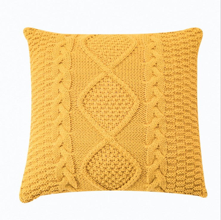 Heirloom Cable Knit Throw Pillow - 18"x18" (with insert)