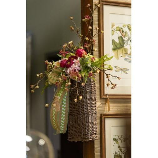 Wicker Basket with Handle - 11" x 17"