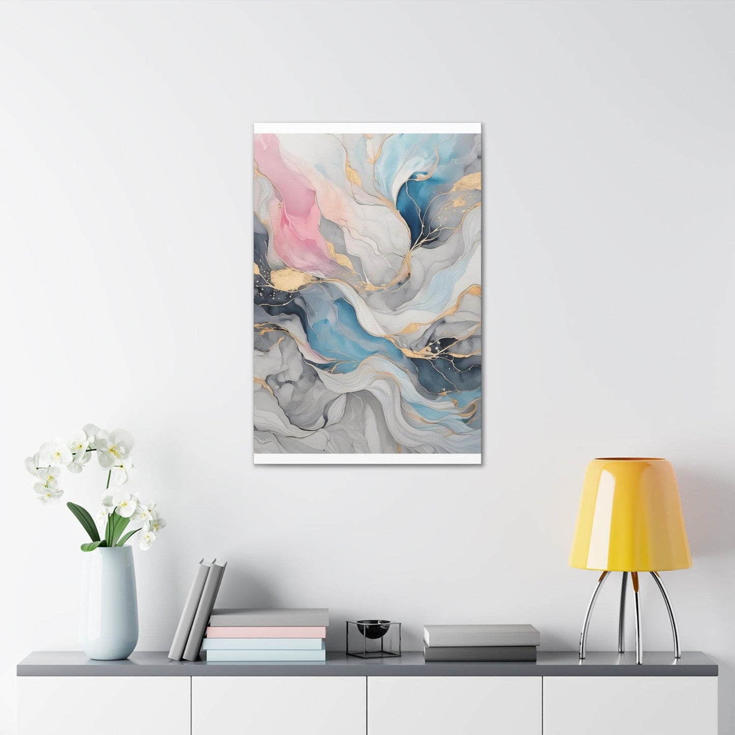 Celestial Currents: An Abstract Canvas