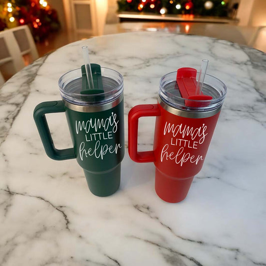 Mama's Little Helper -Tumbler with Handle, 40oz