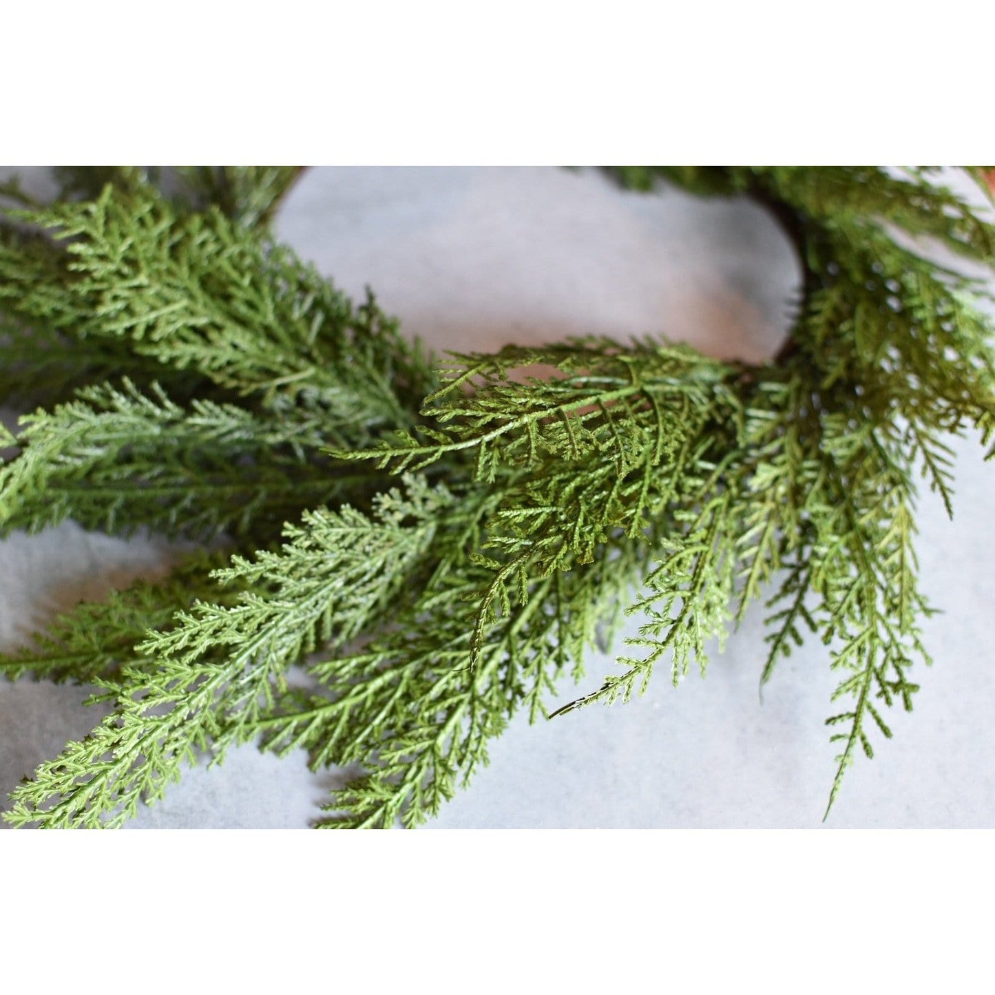 Faux Cedar Wreath - 12"