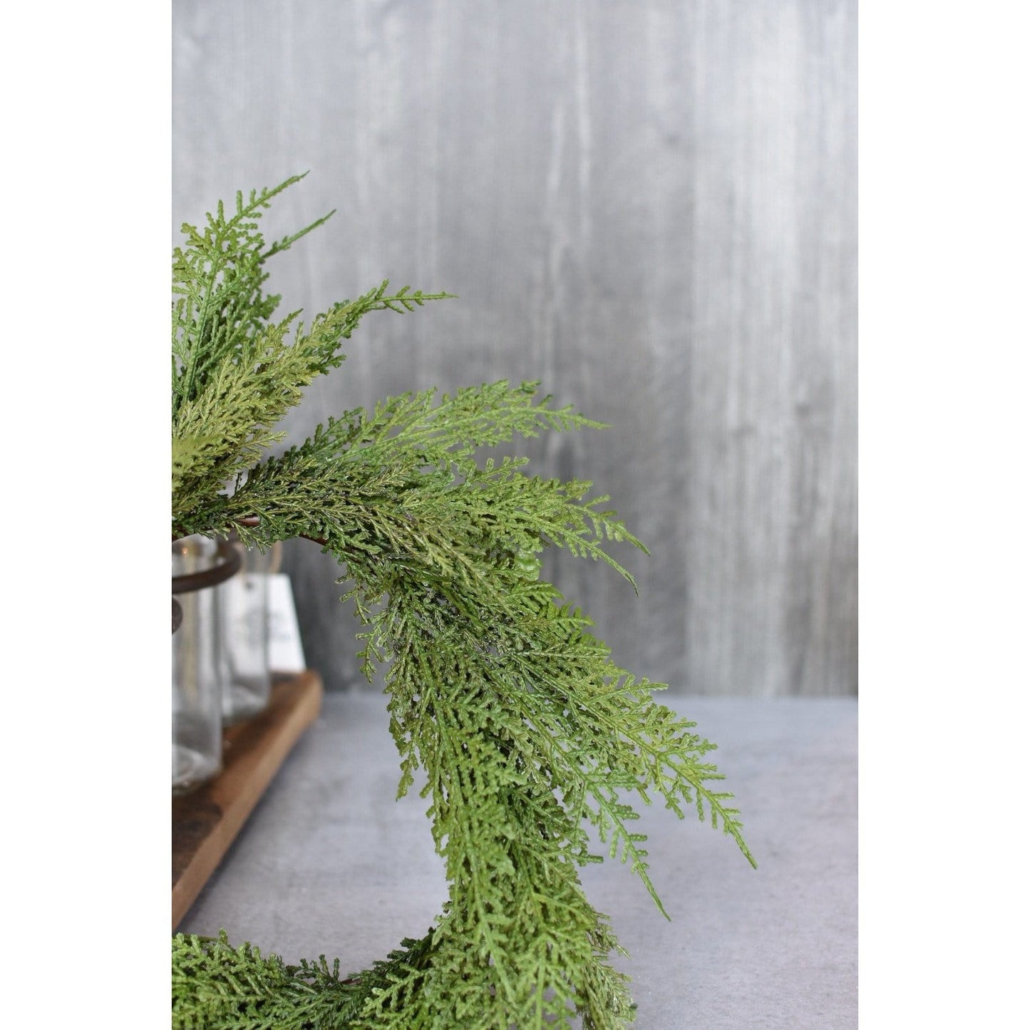 Faux Cedar Wreath - 12"