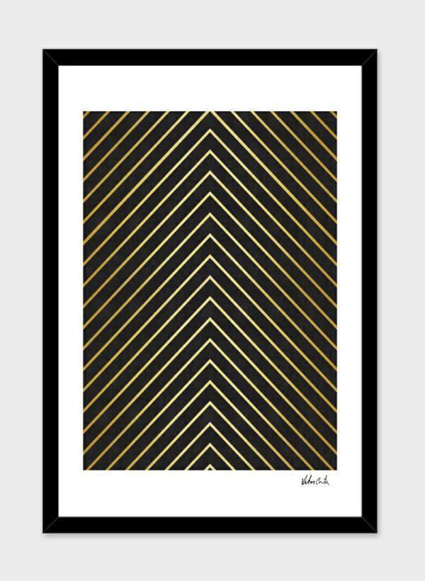 "V-Echelon" Geometric Abstract Wall Art