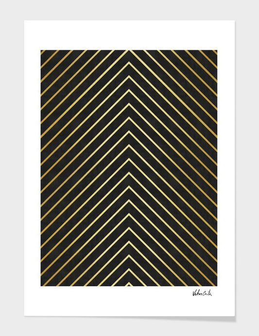 "V-Echelon" Geometric Abstract Wall Art