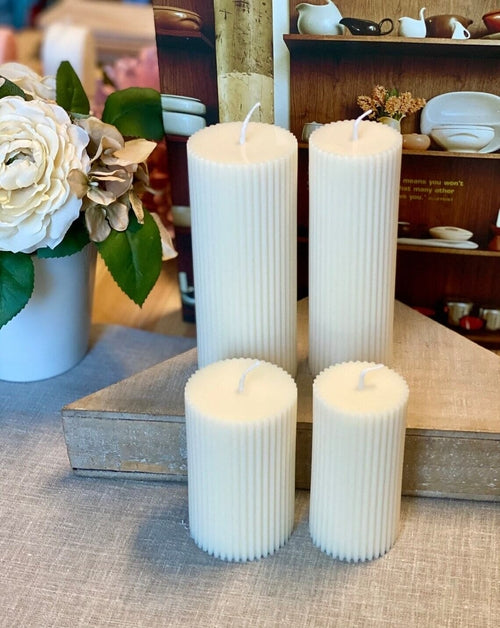 The Serene Contour Pillar Candle