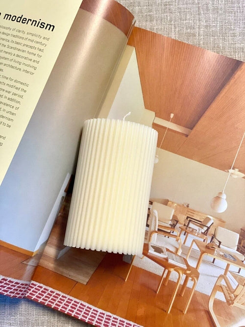 The Serene Contour Pillar Candle