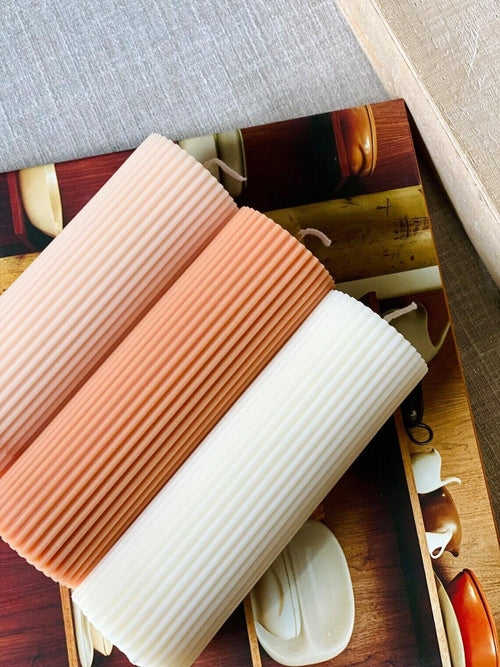 The Serene Contour Pillar Candle