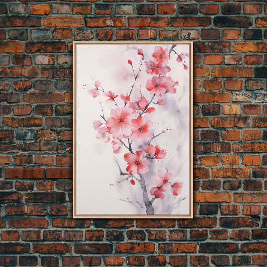 Ephemeral Grace Wall Art - Framed Canvas Print