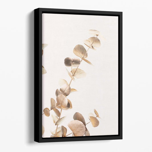 Eucalyptus Gold Floating Frame Wall Art