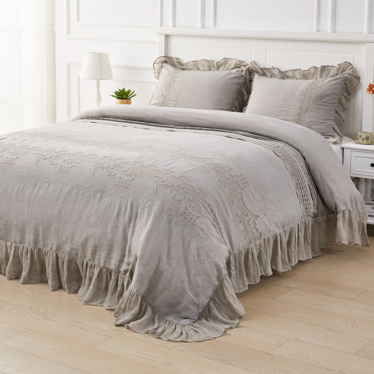 Tabitha Linen Duvet Cover Set