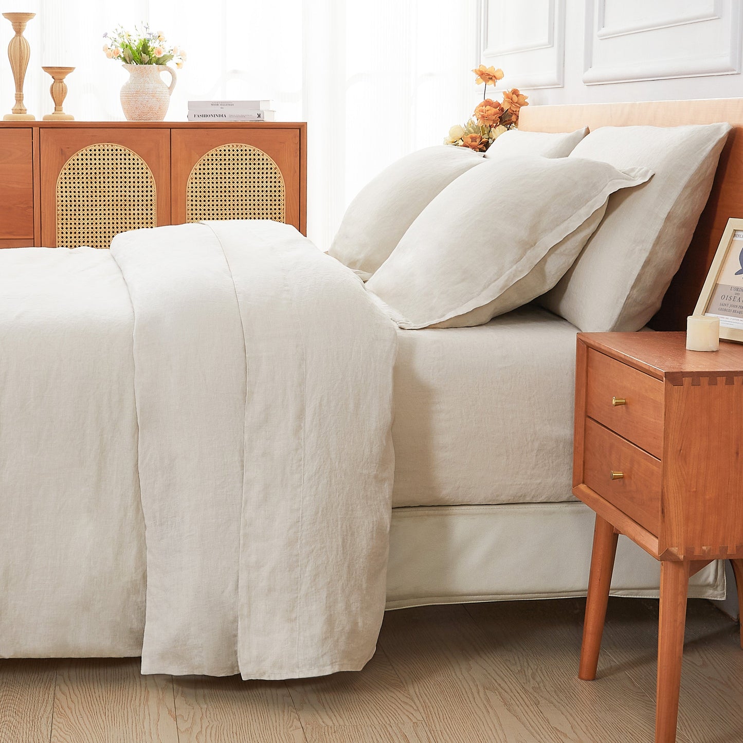 100% Belgian Flax Linen Duvet Cover Set