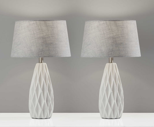Geometric Elegance Table Lamps (Set of 2)