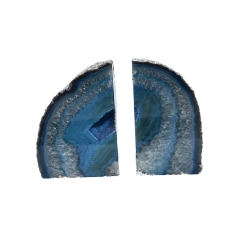 Ethereal Geode Bookends