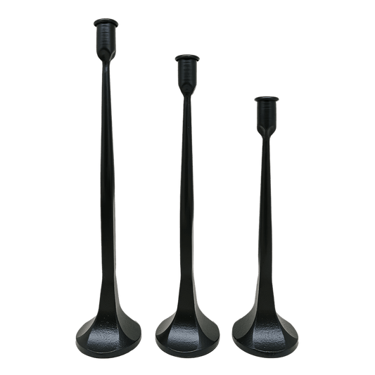 "Forge & Flame" Cast Iron Taper Holders