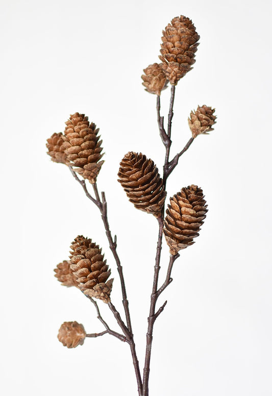 Faux Pinecone Branch Stem - 28"