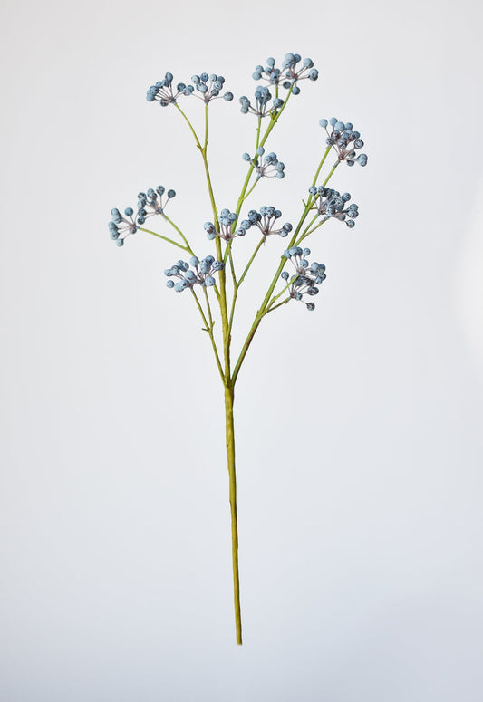 Faux Blue Berry Spray - 28.5"