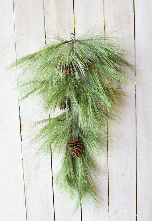 Faux Long Needle Pine Swag (without bow) - 40"