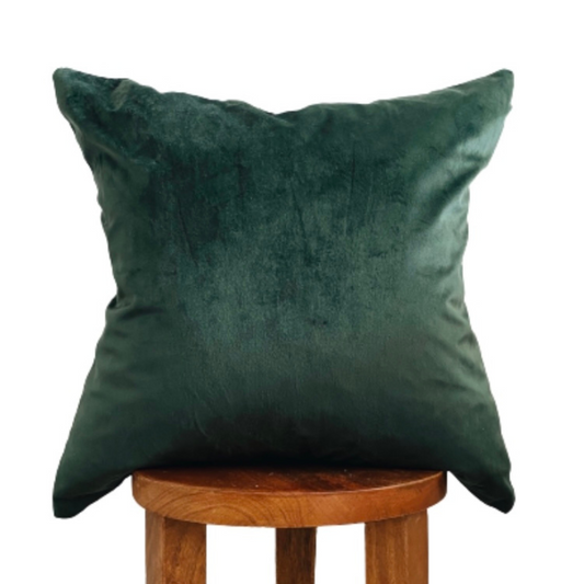 Luxor Velvet Pillow Cover - Hunter Green