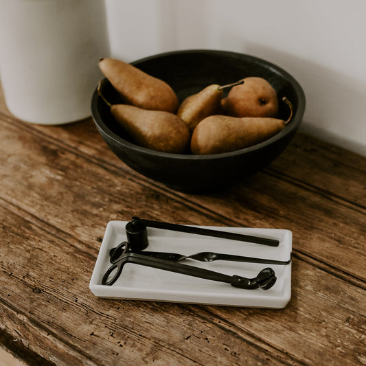 "Porcelain Vista" Stoneware Tray