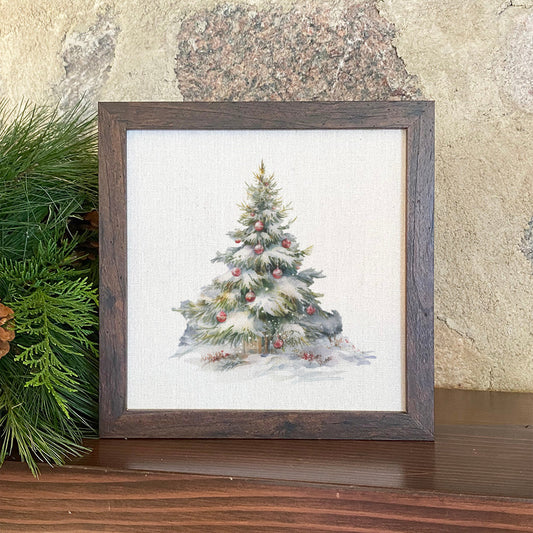 Forest Christmas Tree - Framed Picture