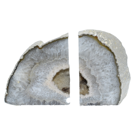 Ethereal Geode Bookends