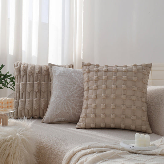 Luxurious Geometric Patterned Decorative Throw Pillow Set of 2 - 18"x18" optional of inserts