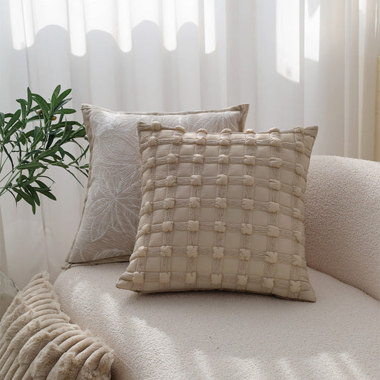 Luxurious Geometric Patterned Decorative Throw Pillow Set of 2 - 18"x18" optional of inserts