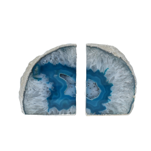 Ethereal Geode Bookends