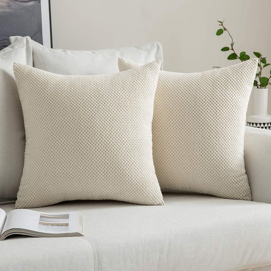 Hygge Texture Throw Pillow - 18"x18" (with insert)