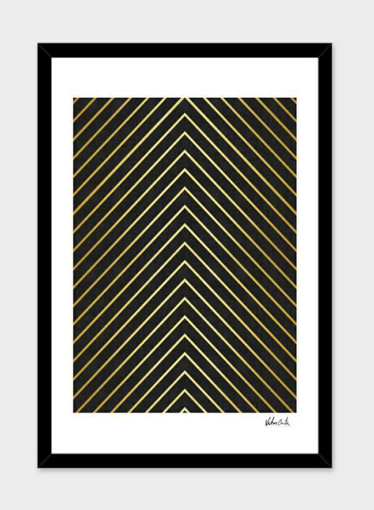 "V-Echelon" Geometric Abstract Wall Art