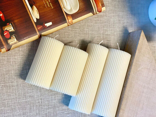 The Serene Contour Pillar Candle